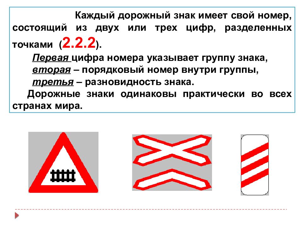 Знаки приоритета презентация