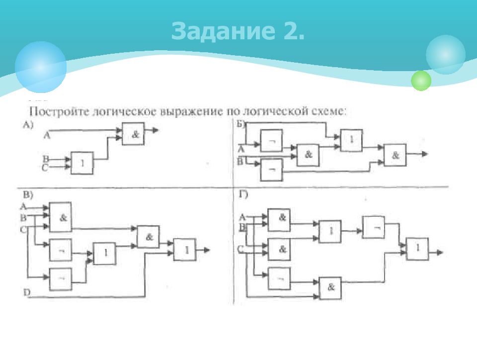 Наименьший логический. Алгебра логики построение логических схем. Логическая схема в алгебре логике. Задания на построение логических схем. Элементы алгебры логики схемы.