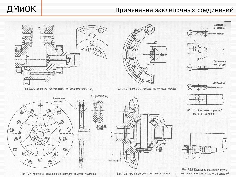 Как правильно клепать колодки на камазе схема