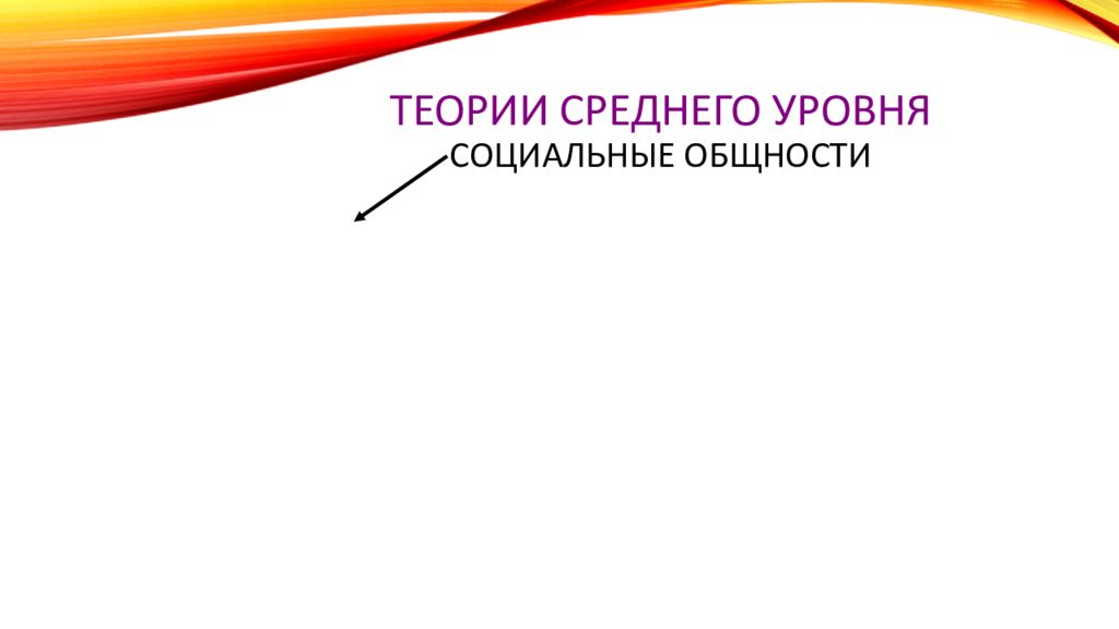 Средняя теория. Теория среднего уровня социальные институты. Теория среднего ранга. Пример социологической теории социальных общностей. Теория среднего уровня Колдунова.