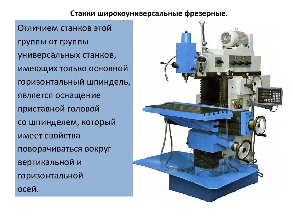 Горизонтально фрезерный станок презентация