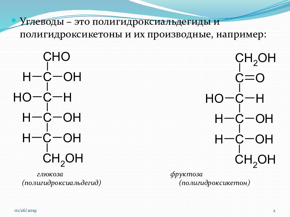 Углеводы моносахариды глюкоза