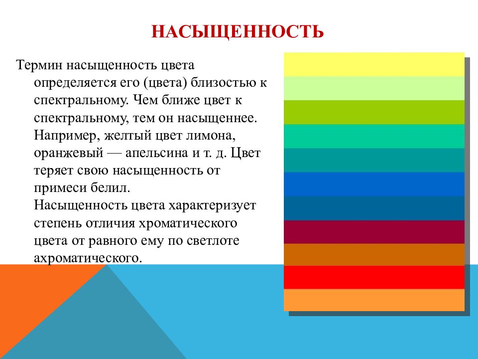 Цветная информация. Интенсивность в цвете это. Термин насыщенность цвета. Спектральные и Неспектральные цвета. Интенсивность цветов.