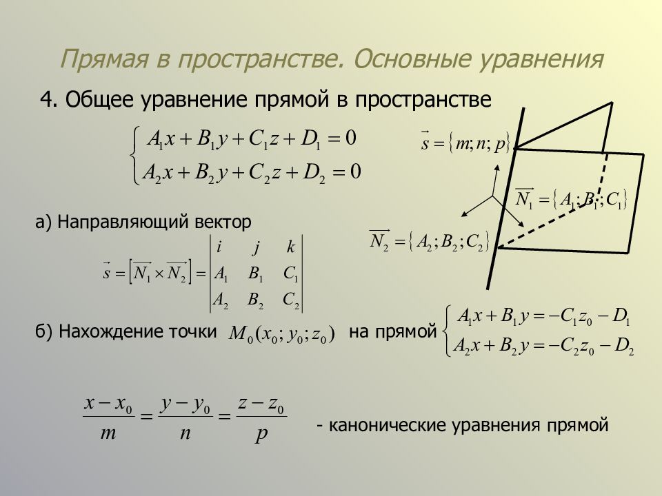 Уравнение прямой треугольника. Общее уравнение прямой аналитическая геометрия. Задание прямой в пространстве. Уравнение прямой в пространстве. Способы задания прямой в пространстве.