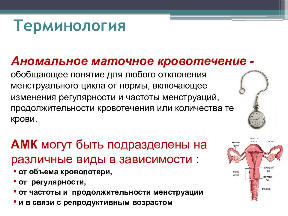 Аномальные маточные кровотечения презентация