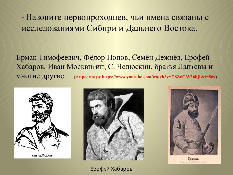 Исследователи востока. Первооткрыватели Сибири Иван Москвитин. Дежнев Москвитин Хабаров Ермак. Назовите имена Первопроходцев Сибири и дальнего Востока. Первопроходцы дальнего Востока.