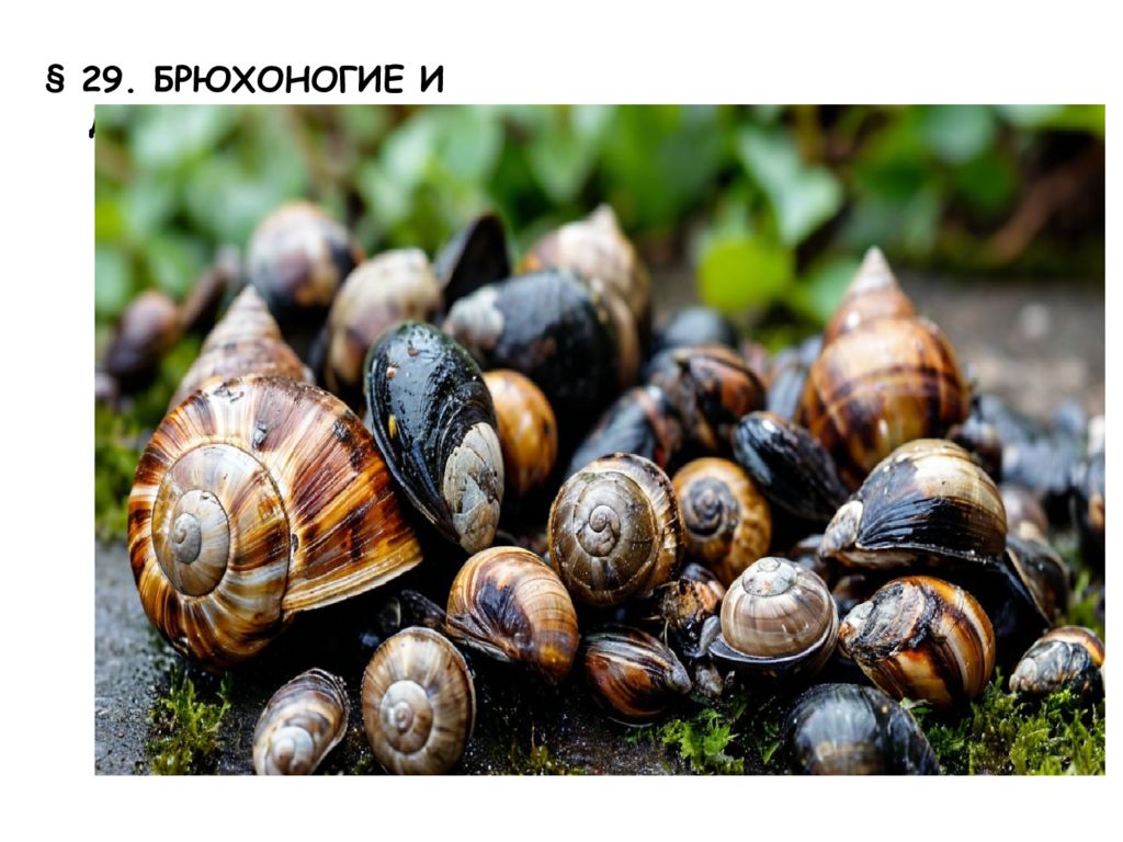 29. БРЮХОНОГИЕ И ДВУСТВОРЧАТЫЕ МОЛЛЮСКИ Биология 8 класс