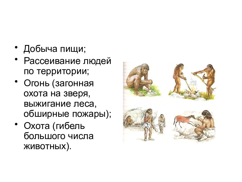 Добывание пищи. Добыча пищи. Природопользование в истории человечества.