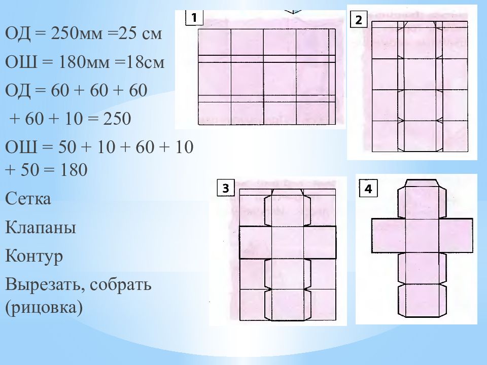 Изготовление куба по развертке презентация