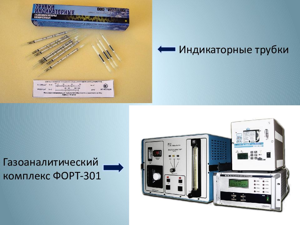 Метод индикаторные трубки. Газоаналитические методы. Исследование воздуха рабочей зоны. Санитарно гигиенический комплекс. Метод индикаторных трубок.