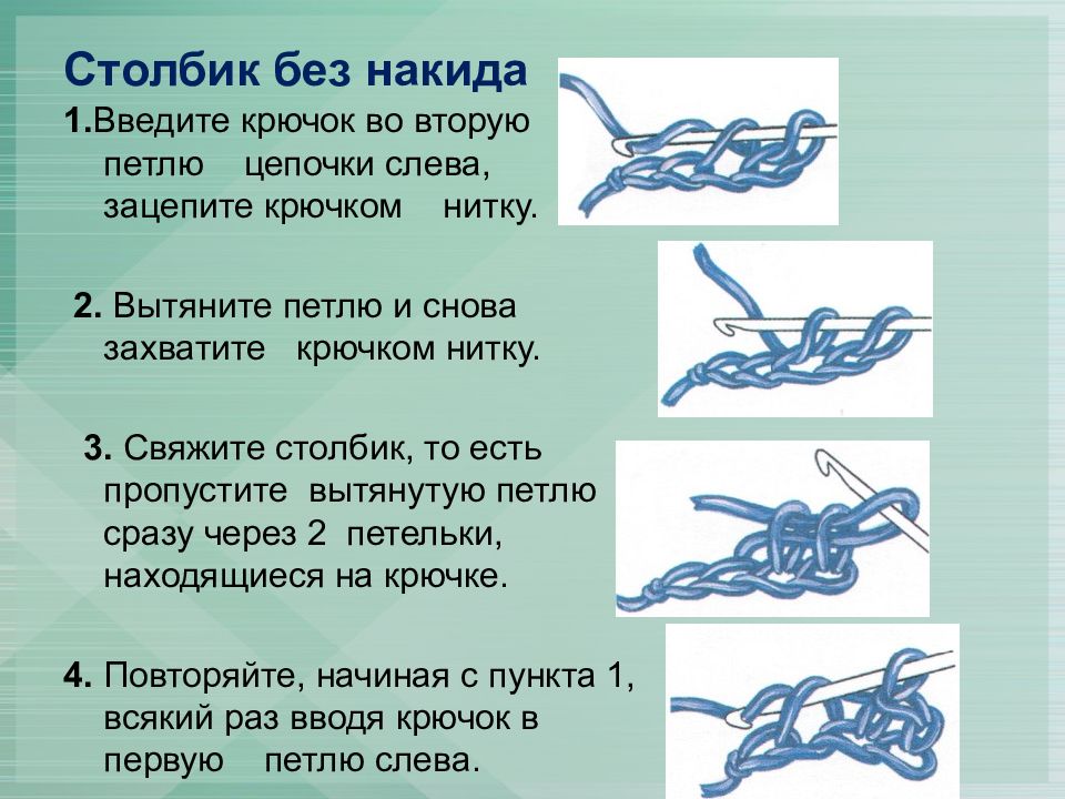 Вязание крючком для начинающих презентация