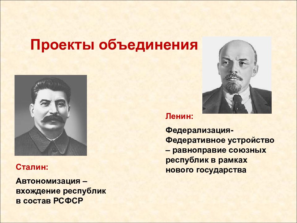 План автоматизации как основу объединения республик выдвинул