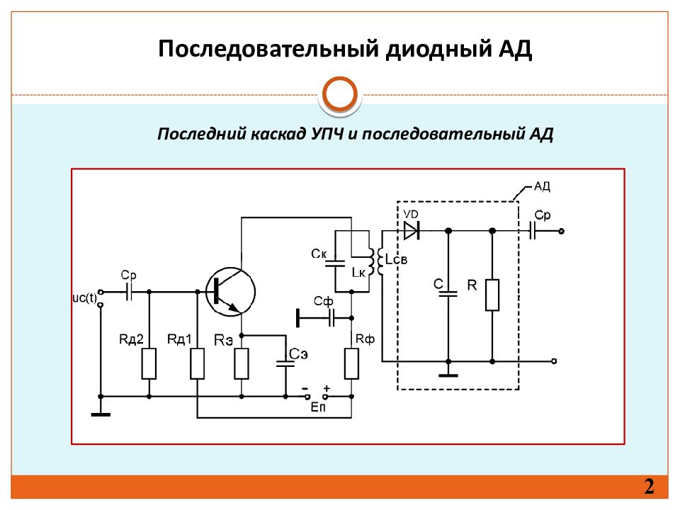 Амплитудный демодулятор схема