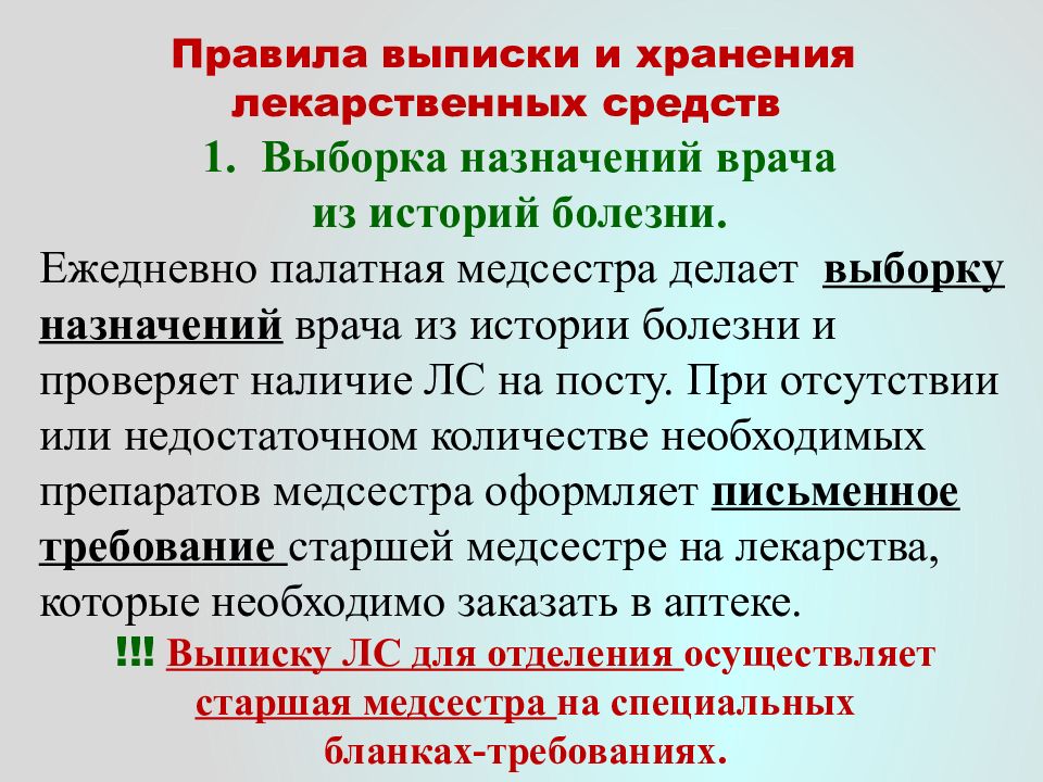 Презентация медикаментозное лечение