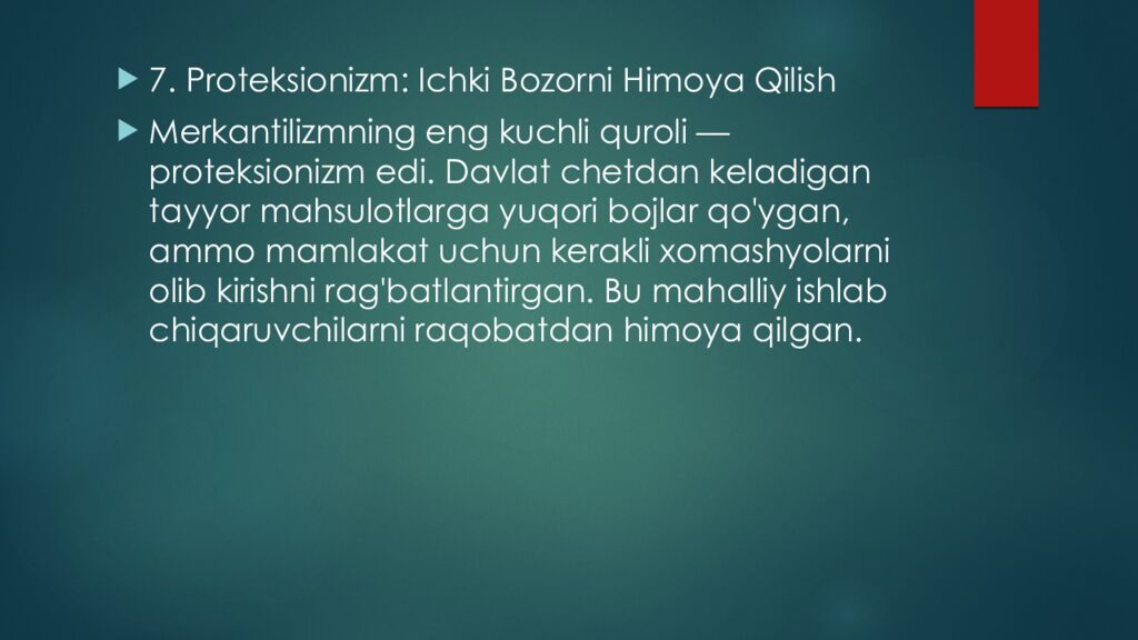 Merkantilizm iqtisodiy maktabi