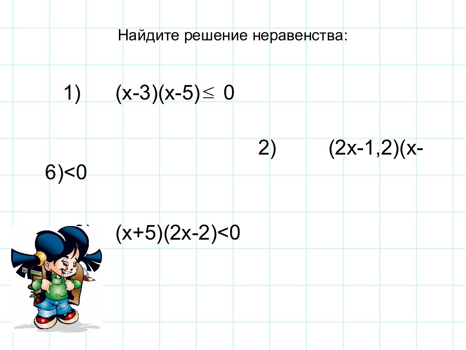 Презентация решение неравенств методом интервалов 8 класс презентация