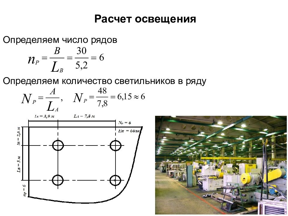 Калькулятор расчета освещения