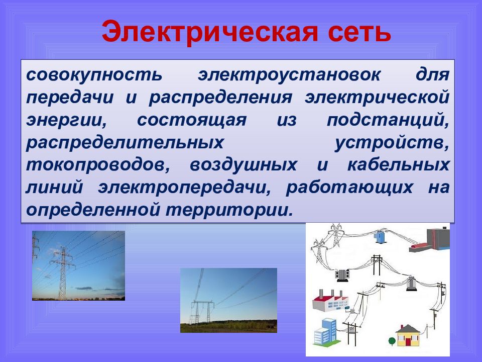 Электрические сети презентация