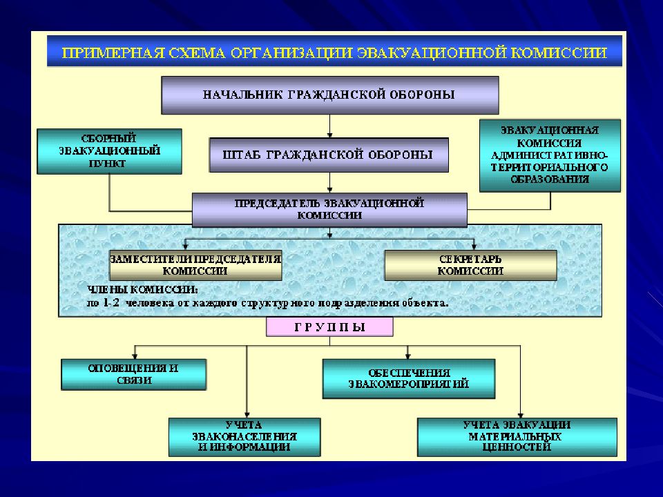 Эвакуационная комиссия организации по го и чс образец
