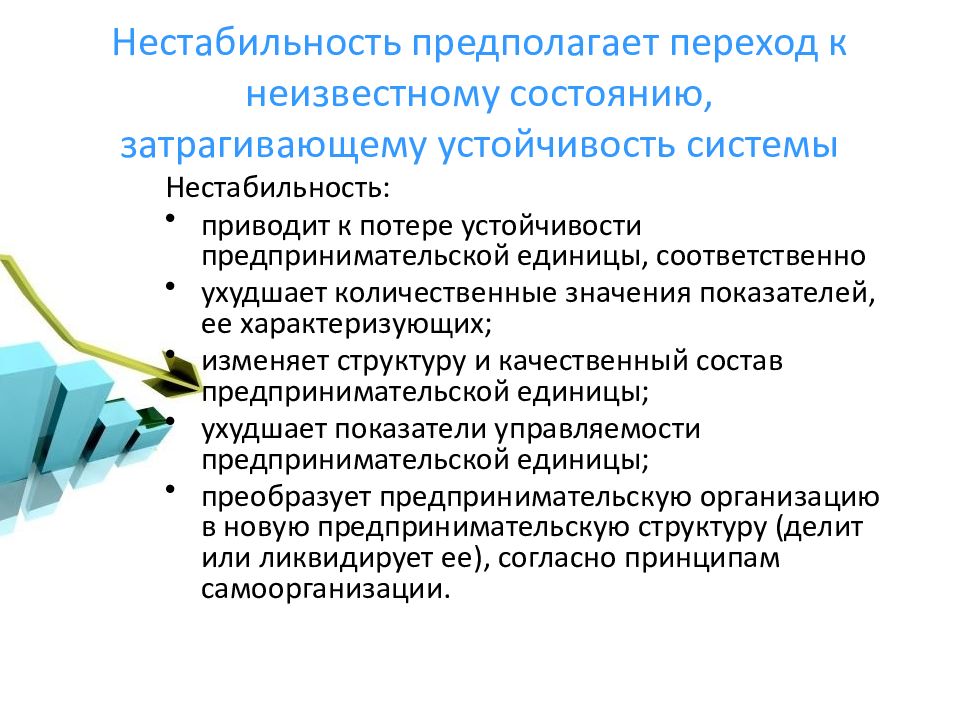 Организация предпринимательской деятельности. Нестабильность. Предпринимательская организация. Состояние неустойчивости системы это. Нестабильность системы.