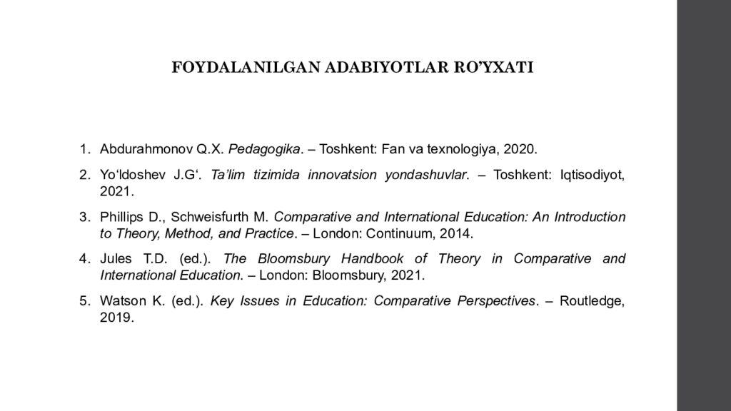 INTERNATIONAL SCHOOL OF FINANCE TECHNOLOGY AND SCIENCE ISFT – 202 5 MAVZU :
