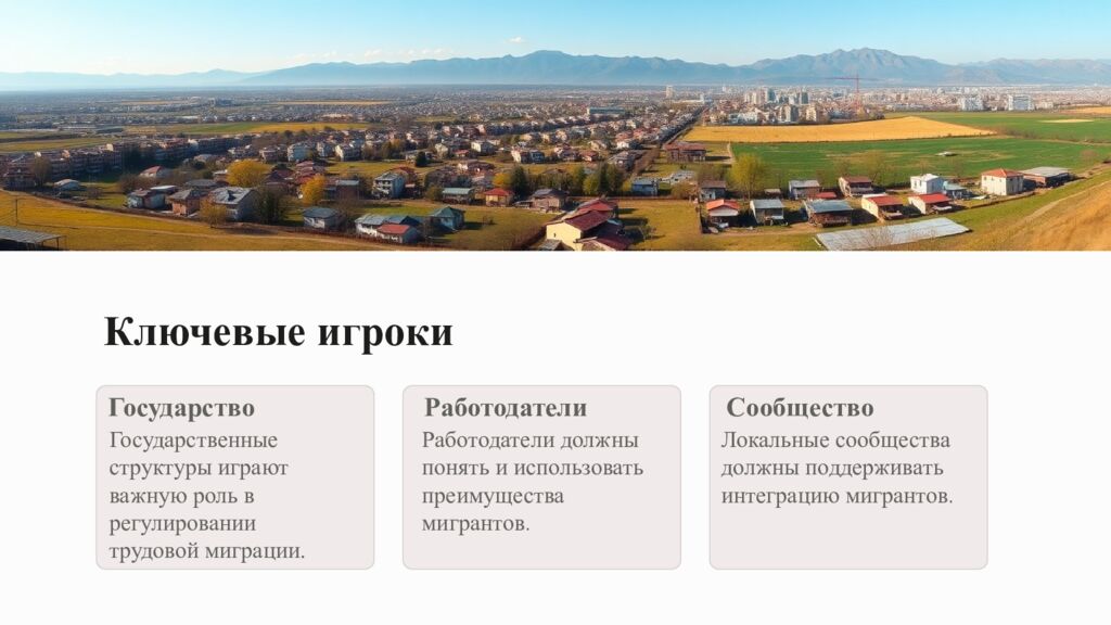 Трудовая миграция Трудовая миграция – это one из ключевых аспектов развития