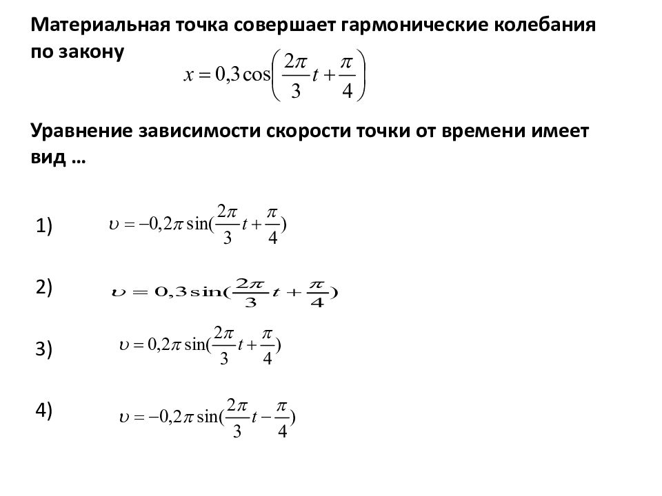 На рисунках изображены зависимости от времени координаты и ускорения материальной точки колеблющейся