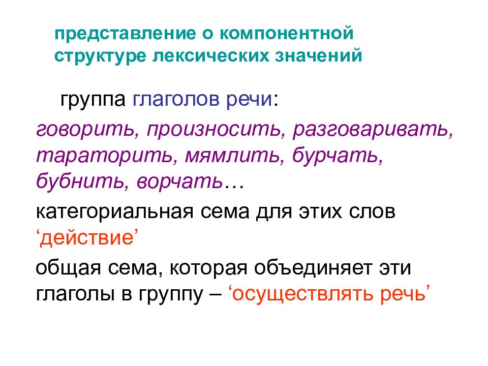 Благородие какая лексическая группа. Лексические группы глаголов. Категориально-лексическая Сема. Лексическая структура. Архисема Сема семема.