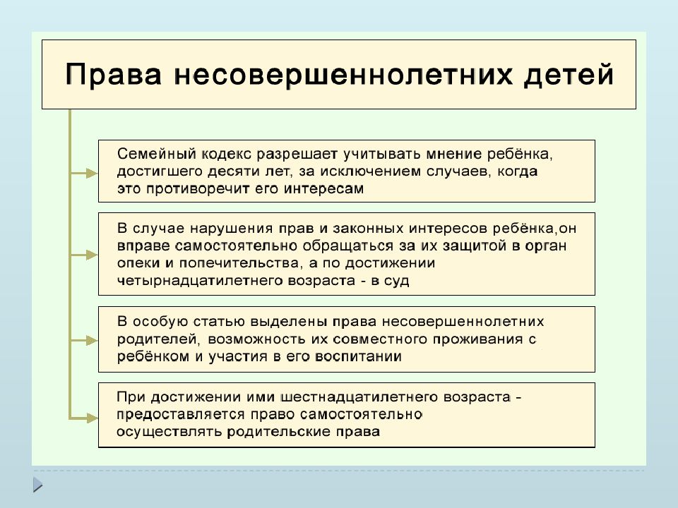 Основы семейного права в рф презентация по обж 9 класс