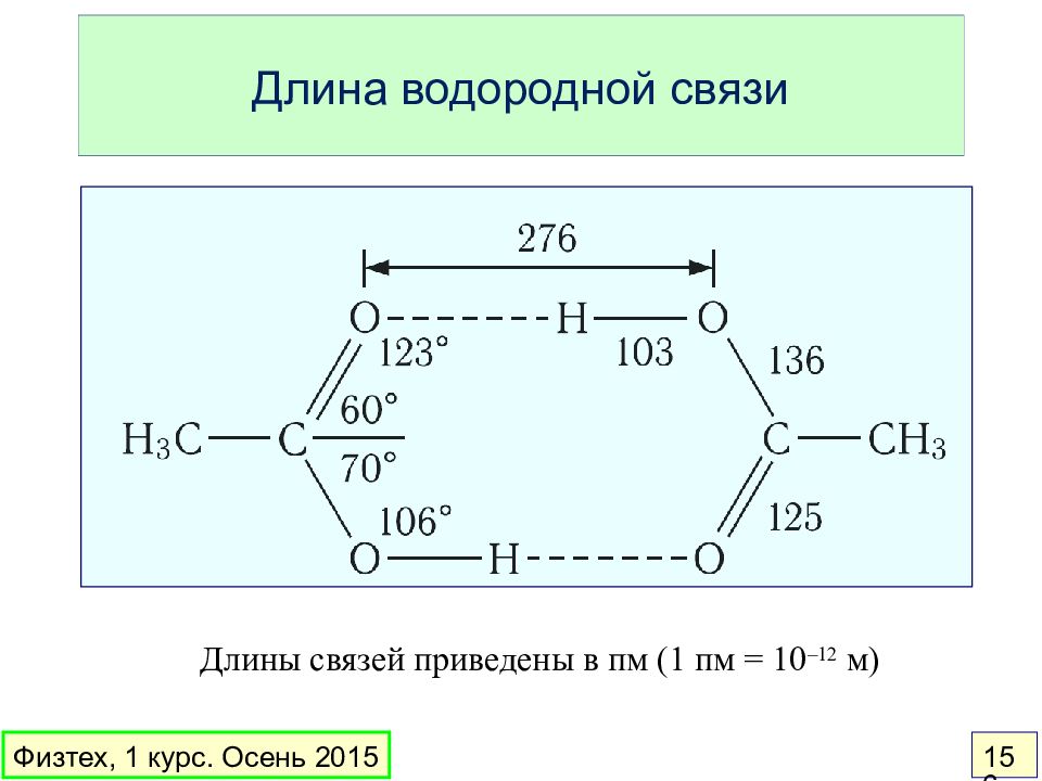 Длина связи. Длина водородной связи. Длина связи в водородных соединениях. Длина связи с водородом. Водородная связь длина связи.