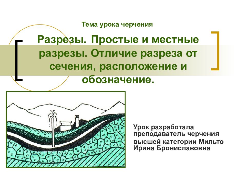 Разрез получается. Простые и местные разрезы. Узкий разрез. Узкий разрез rлaз. Глубина подошвы слоя чертить разрез.