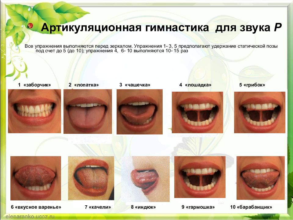 Презентации для постановки звука р