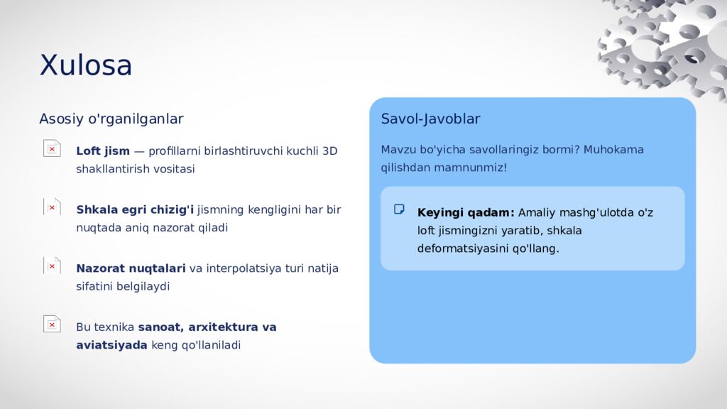 Shkala Deformatsiyasi Egri Chizig'i Muharriri Yordamida Loft Jismining