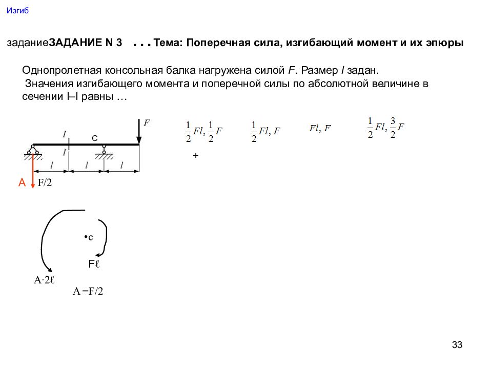 Момент поперечной силы. Однопролетная консольная балка нагружена силой f. Максимальная поперечная сила в балке формула. Найти поперечную силу и изгибающий момент. Максимальная поперечная сила формула.