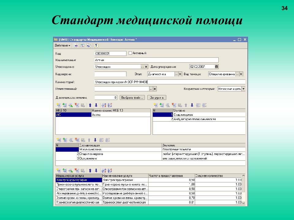 Стандарты в здравоохранении. Медицинские стандарты. Управленческий учет.