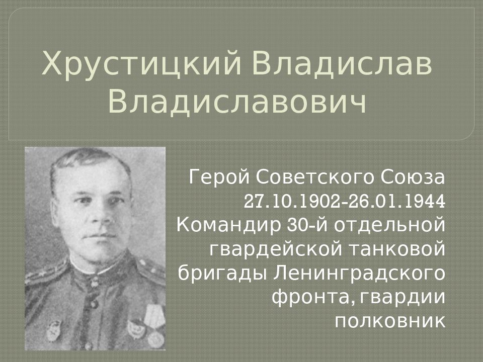 Владислав хрустицкий презентация