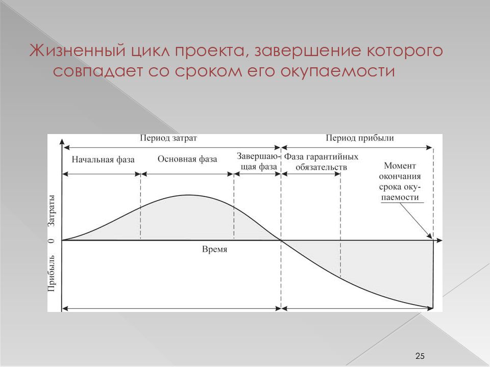 Временной промежуток между началом реализации и окончанием проекта это