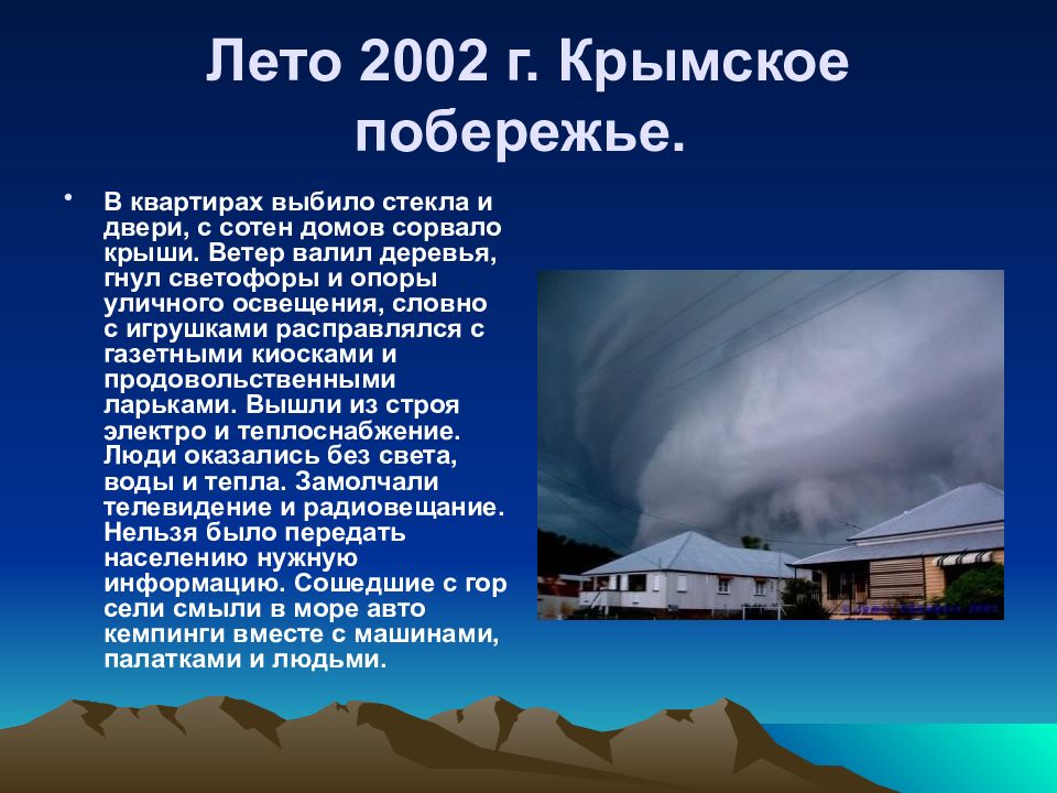 Ураганы бури смерчи обж презентация