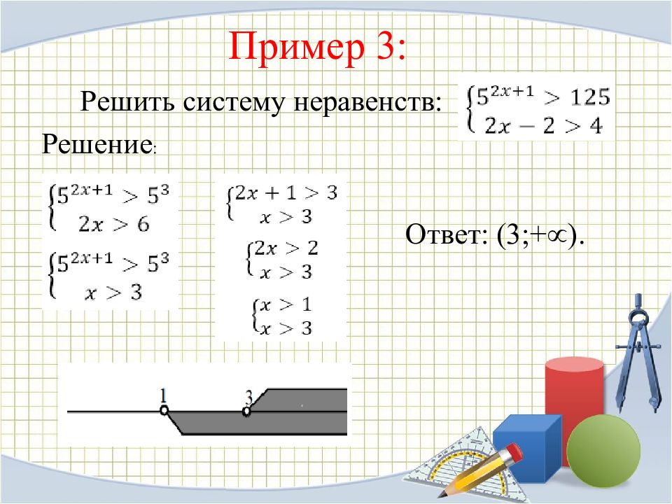 Системы показательных уравнений и неравенств 10 класс презентация