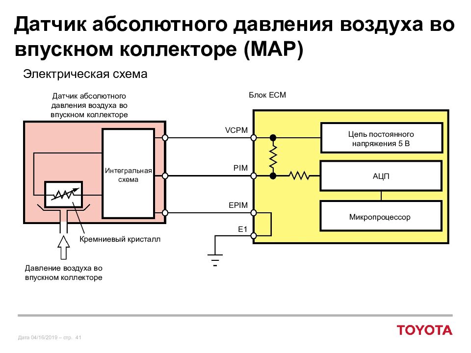 Датчик давления электрическая схема