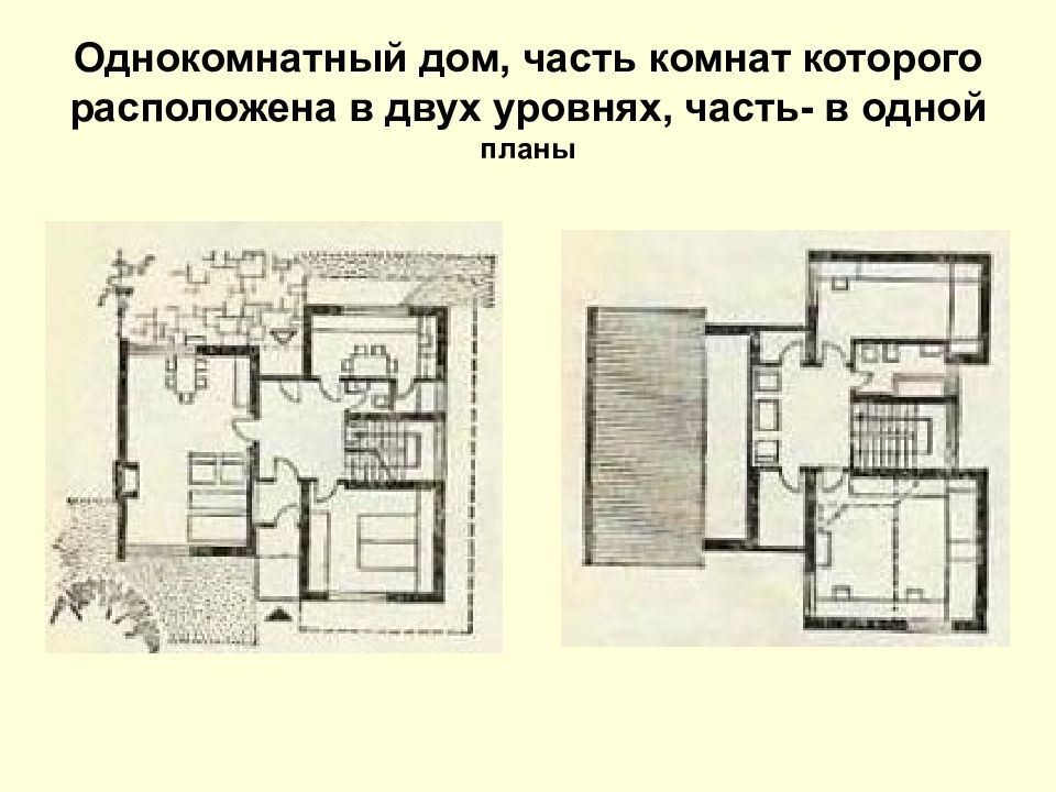 Тип и назначение дома и его отдельных частей комнат