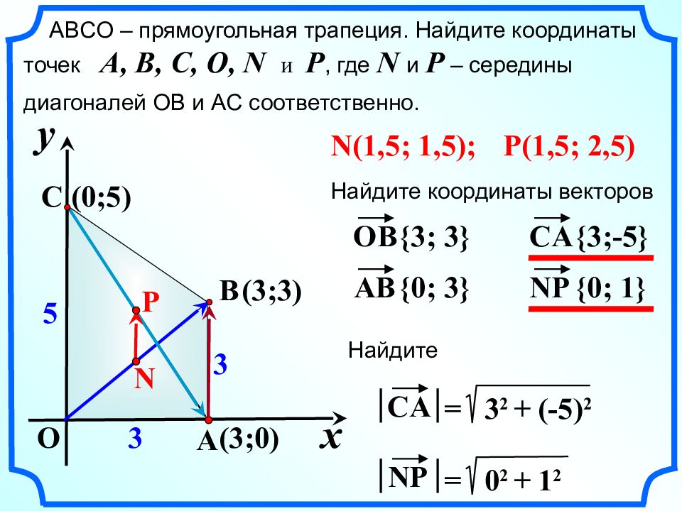 Простейшие задачи в координатах 9 класс презентация атанасян