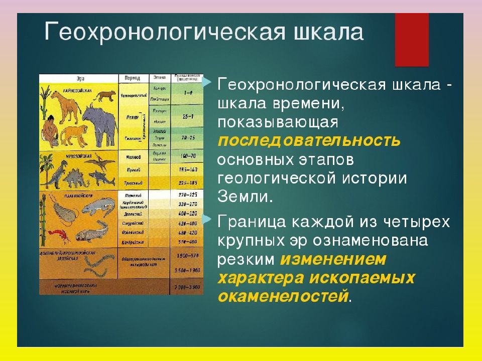 Презентация геологическая история земли