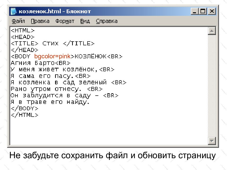 Язык разметки гипертекста HTML