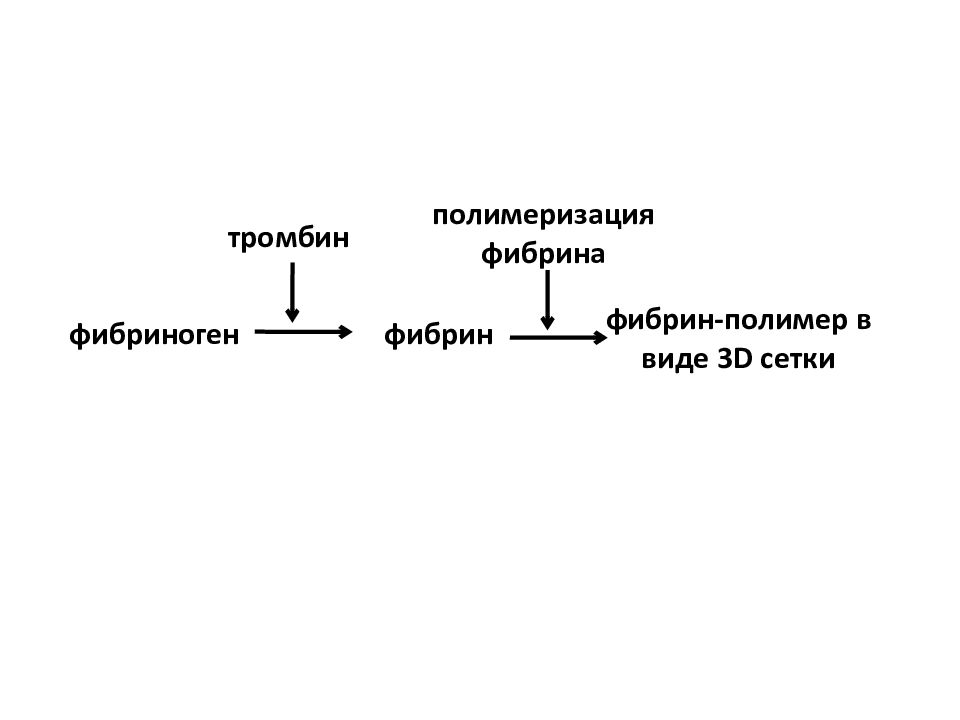 Взаимодействие тромбина с фибриногеном