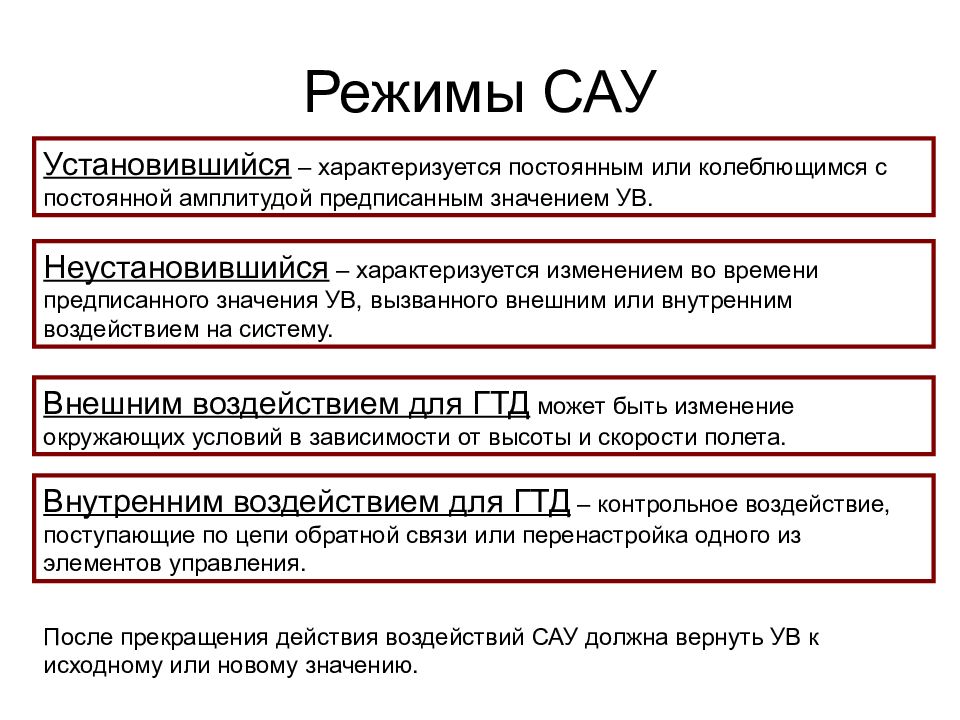 Режим сау. Режимы САУ. Показатели САУ В установившемся режиме. Виды установившихся режимов САУ. Установившийся режим САУ.