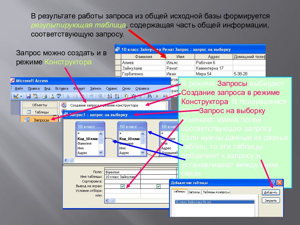 Соответствует запросу. Режимы запроса в информатике. Выбор исходной базы. Исходная база. Исходная база как определить.