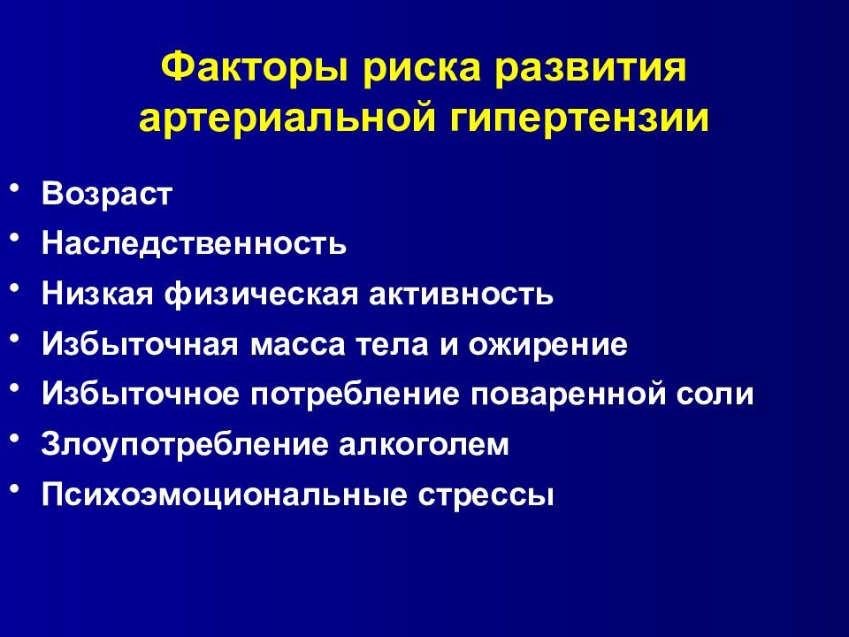 Профилактика артериальной гипертонии презентация