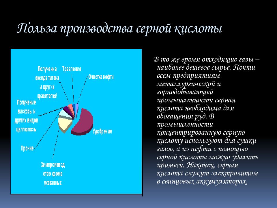 Почему серную кислоту называют хлебом химической промышленности