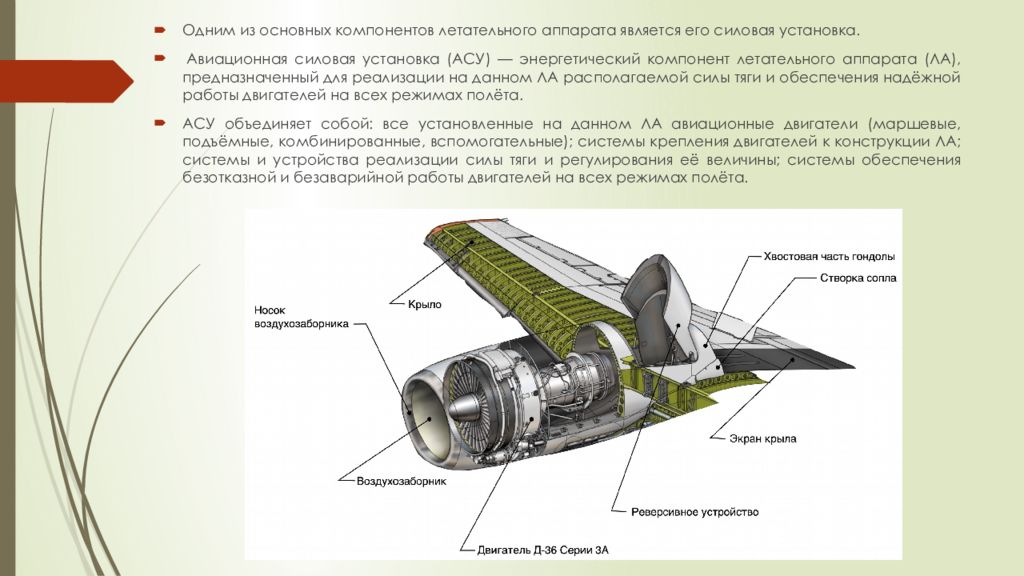 Презентация авиационные двигатели